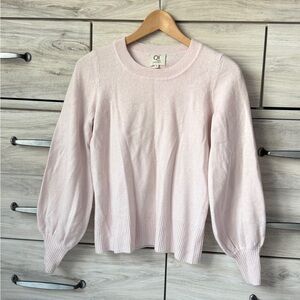 Qi Soft Pink Cashmere Sweater size S
